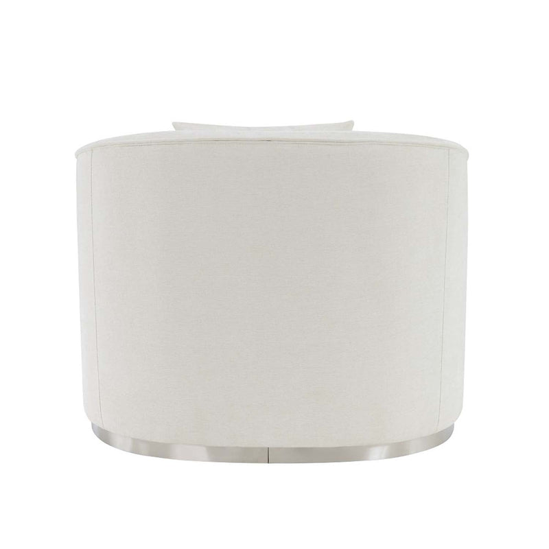 Odette Chair w/Pillow, Beige Chenille Acme