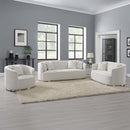 Odette Chair w/Pillow, Beige Chenille Acme