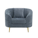 Nakendra Chair w/Pillow, Cobalt Blue Chenille Acme