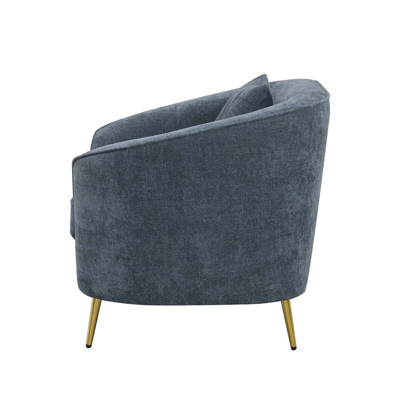 Nakendra Chair w/Pillow, Cobalt Blue Chenille Acme