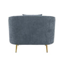 Nakendra Chair w/Pillow, Cobalt Blue Chenille Acme