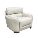 Edrice Chair, Ivory Top Grain Leather Acme
