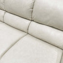Edrice Chair, Ivory Top Grain Leather Acme
