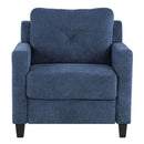 Horatio Chair, Navy Chenille Acme