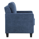 Horatio Chair, Navy Chenille Acme