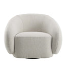 Isabel Chair w/Swivel, Beige Boucle Acme