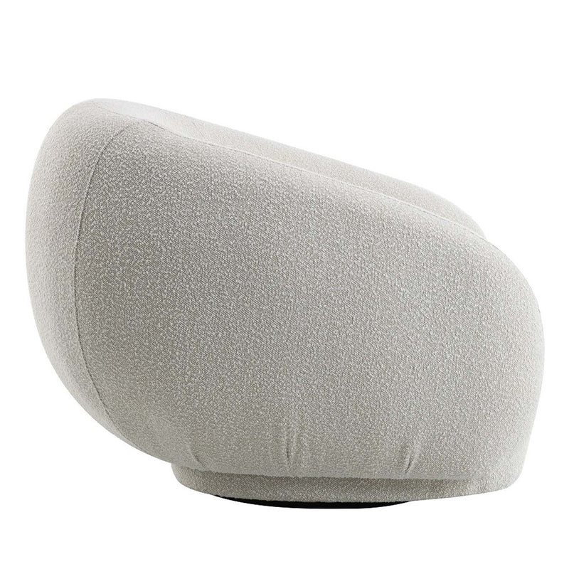 Isabel Chair w/Swivel, Beige Boucle Acme