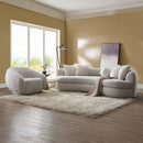 Isabel Chair w/Swivel, Beige Boucle Acme