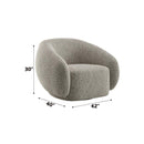 Isabel Chair w/Swivel, Brown Boucle Acme
