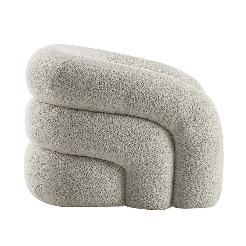 Irma Chair w/Swivel, Gray Boucle Acme