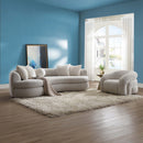 Irma Chair w/Swivel, Gray Boucle Acme