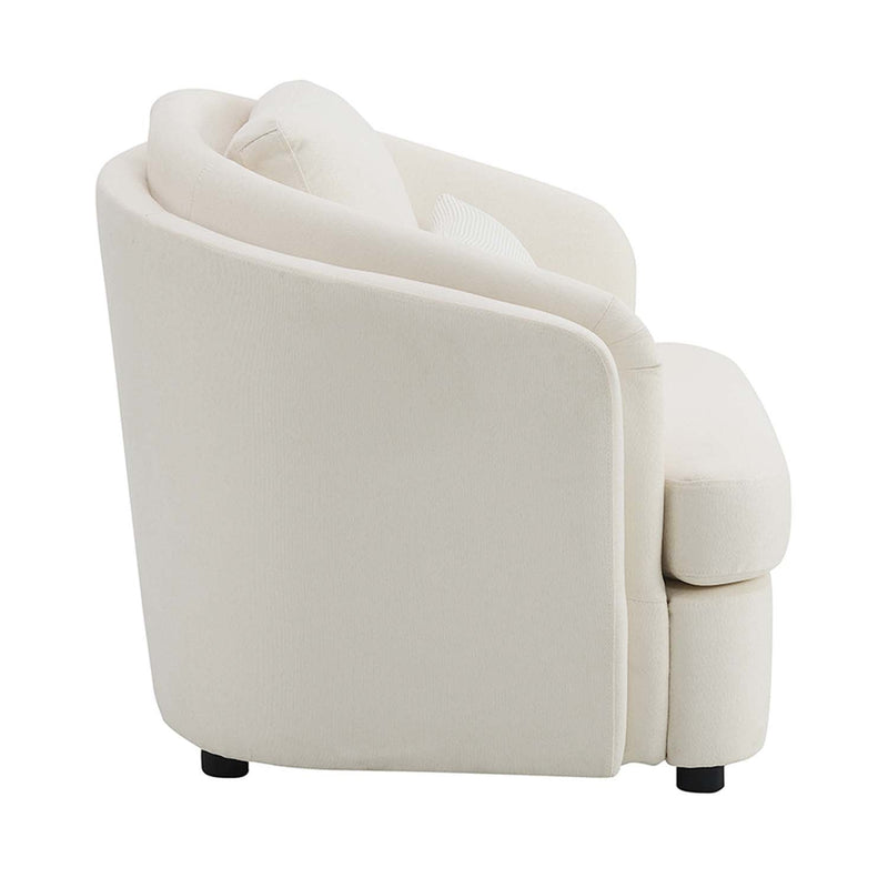 Mariko Chair w/Pillow, Beige Linen Acme