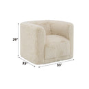 Upendo Chair w/Swivel, Beige Linen Acme