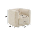 Upendo Chair w/Swivel, Beige Linen Acme