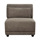 Rylie Modular - Armless Chair w/Pillow, Brown Linen Acme