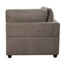 Rylie Modular - Wedge w/3 Pillows, Brown Linen Acme