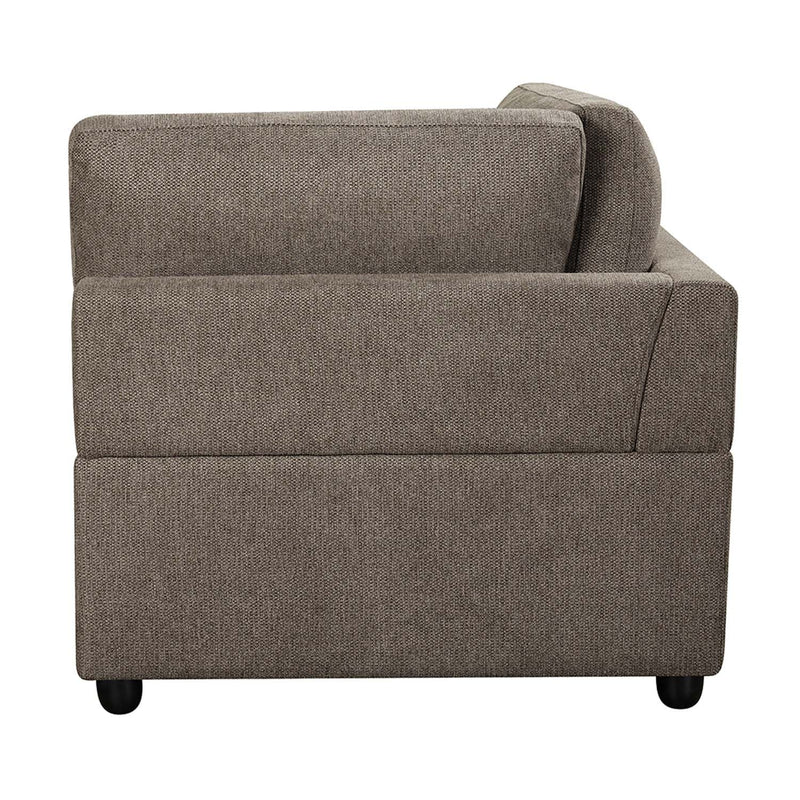 Rylie Modular - Wedge w/3 Pillows, Brown Linen Acme