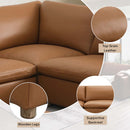 Brighton Modular - Wedge, Brown Top Grain Leather Acme