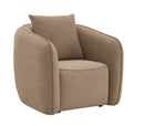 Keith Chair w/Pillow, Brown Chenille Acme