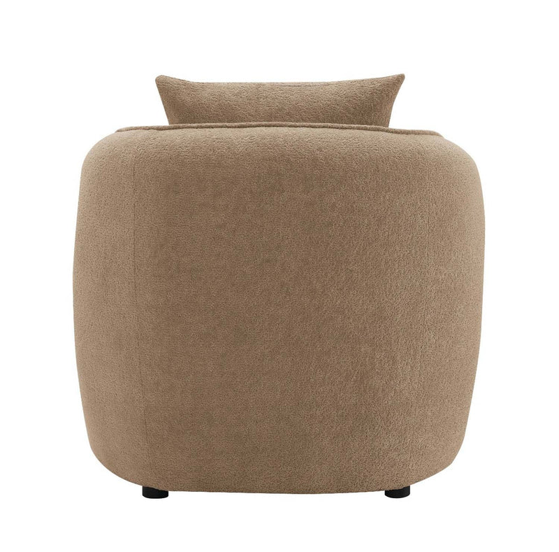 Keith Chair w/Pillow, Brown Chenille Acme