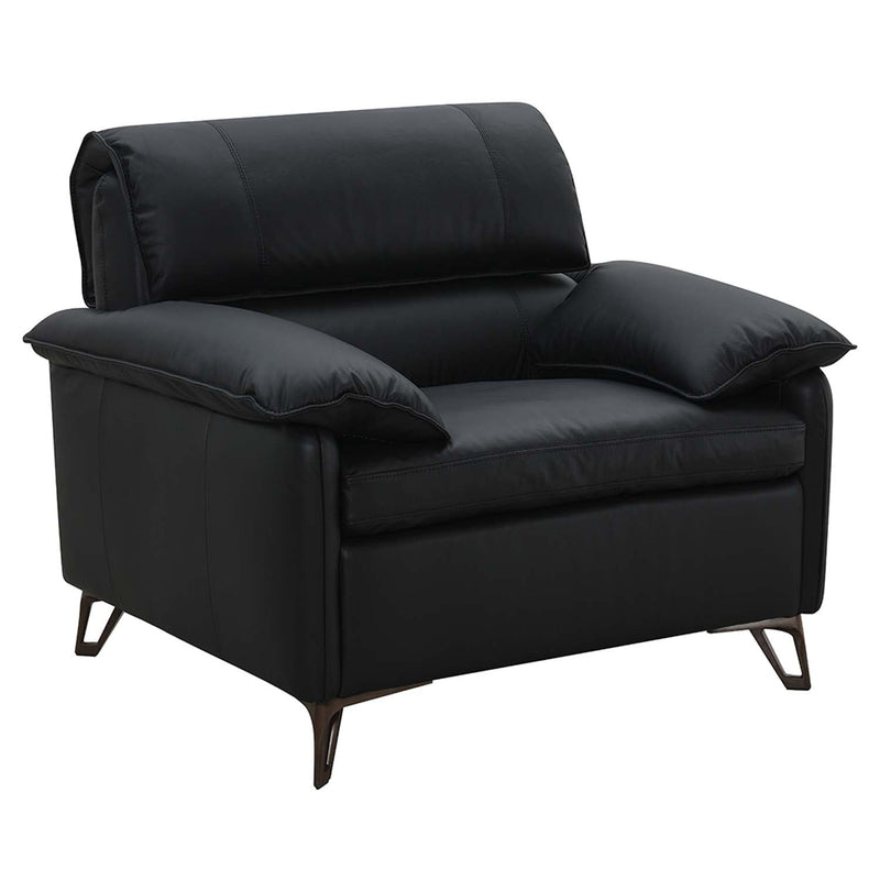 Eilene Chair, Black Top Grain Leather Acme