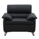 Eilene Chair, Black Top Grain Leather Acme
