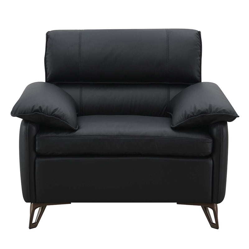 Eilene Chair, Black Top Grain Leather Acme