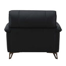 Eilene Chair, Black Top Grain Leather Acme