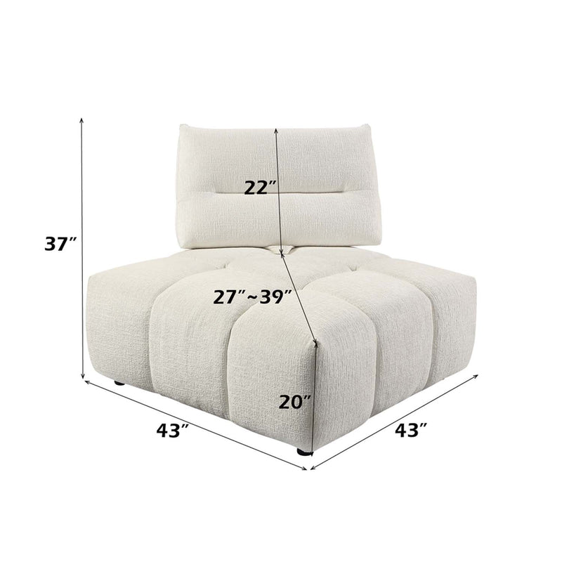 Loanna Modular - Wedge, Beige Linen Acme