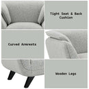 Nayeli Chair, Light Gray Boucle Acme