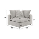 Marisa Modular Wedge w/Pillow, Beige Boucle Acme