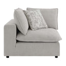 Marisa Modular Wedge w/Pillow, Beige Boucle Acme