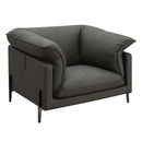 Tadi Chair, Black Top Grain Leather Acme
