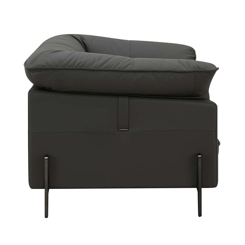 Tadi Chair, Black Top Grain Leather Acme
