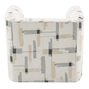 Darya Chair w/Swivel, Beige Pattern Fabric Acme