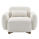 Darius Chair w/Pillow, Beige Boucle Acme