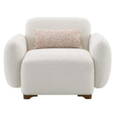 Darius Chair w/Pillow, Beige Boucle Acme