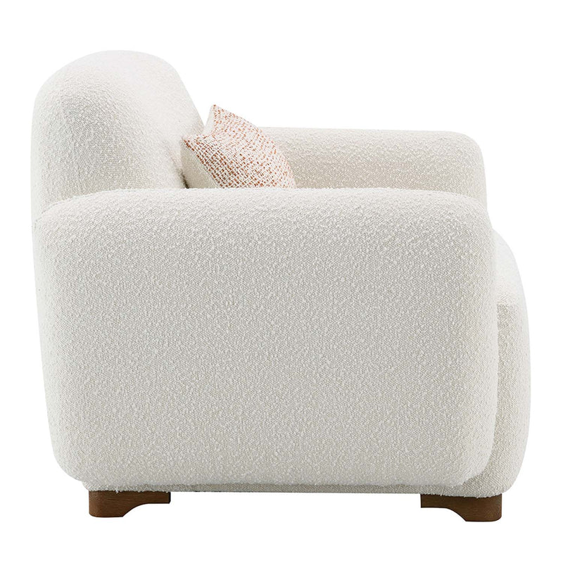 Darius Chair w/Pillow, Beige Boucle Acme