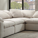 Naveen Modular - Wedge w/Pillow, Ivory Linen Acme