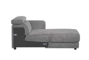 Alwin Modular - Rf Chaise, Dark Gray Fabric Acme