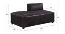 Birdie Modular - Chaise, Antique Slate Top Grain Leather Acme