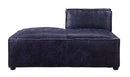 Birdie Modular - Chaise, Vintage Blue Top Grain Leather Acme