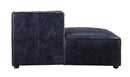 Birdie Modular - Chaise, Vintage Blue Top Grain Leather Acme