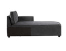 Silvester Modular - Chaise w/2 Pillows, Gray Fabric Acme