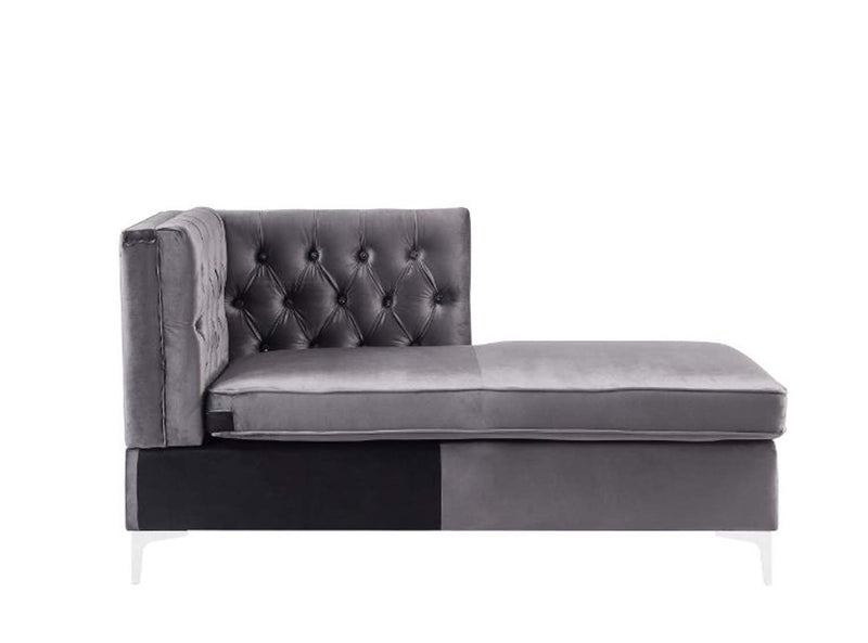 Jaszira Modular - Chaise, Gray Velvet Acme