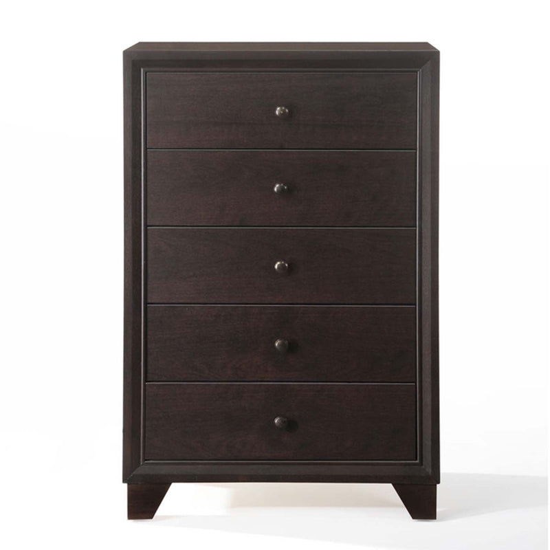 Madison 5 Storage Drawers Chest, Espresso Finish Acme