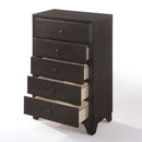 Madison 5 Storage Drawers Chest, Espresso Finish Acme