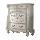 Versailles 5 Storage Drawers Chest, Bone White Finish Acme