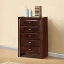 Ireland 5 Storage Drawers Chest, Espresso Finish Acme