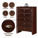Ireland 5 Storage Drawers Chest, Espresso Finish Acme